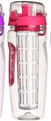 32Oz Fruit Infusing Infuser Water Bottle Water Fruit Bottle BPA Free Plastic Sport Fruit Infuser Water Bottles With Infuser Juice Shaker Drink Bottle Of Water